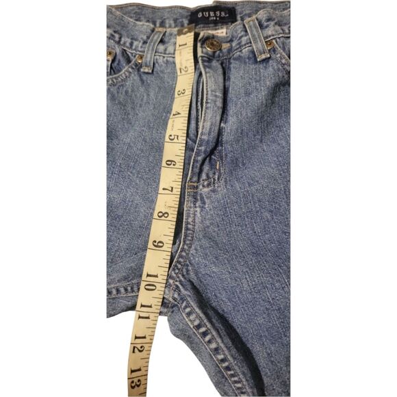 Vintage Y2K Guess Embroidered Mid Rise Wide Leg Jeans Size 28 Made in USA Cotton - Picture 9 of 16